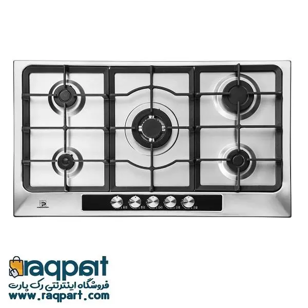 اجاق گاز صفحه ای 5 شعله استیل پرنیان مدل PB5108
