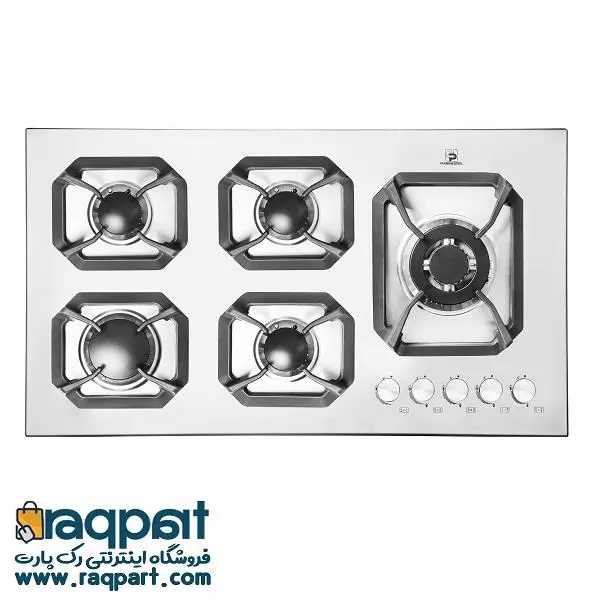 اجاق گاز صفحه ای 5 شعله استیل پرنیان مدل PB5110