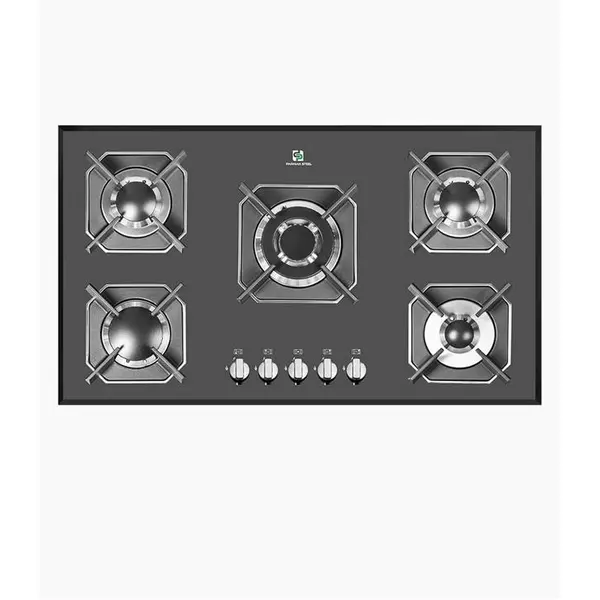 اجاق گاز صفحه ای شیشه 5 شعله پرنیان استیل مدل PB5209