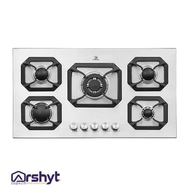 اجاق گاز استیل 5شعله پرنیان مدل PB5302