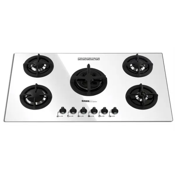 اجاق گاز صفحه ای 5 شعله شیشه سینجر مدل SDG 515 D