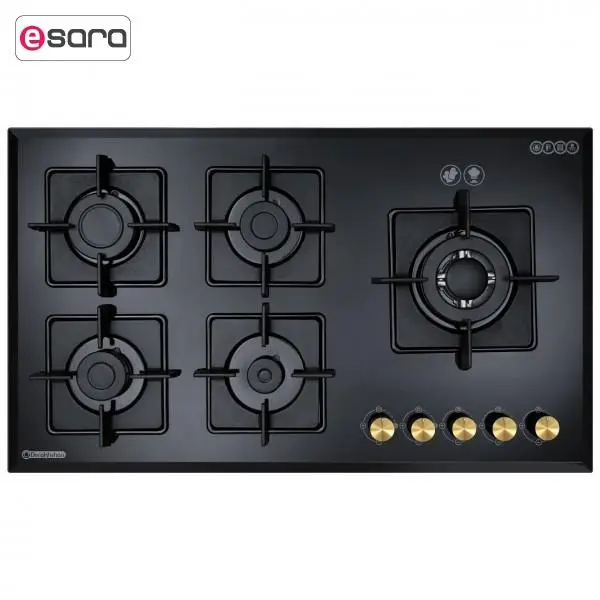 اجاق گاز صفحه ای درخشان مدل G612 Derakhshan Glass Gas Hob - 5
