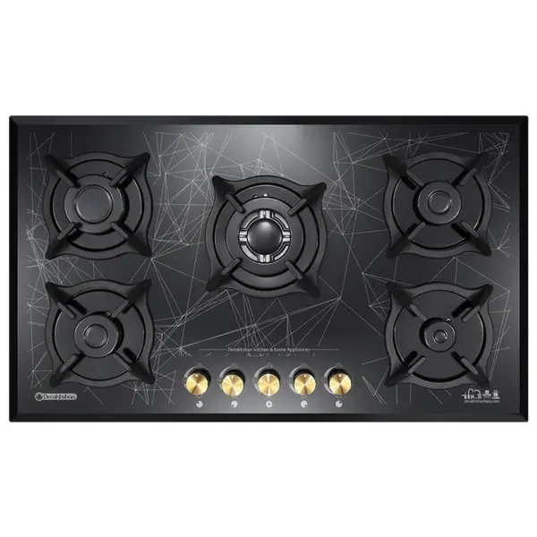 اجاق گاز صفحه ای درخشان مدل G625 Derakhshan Glass Gas Hob