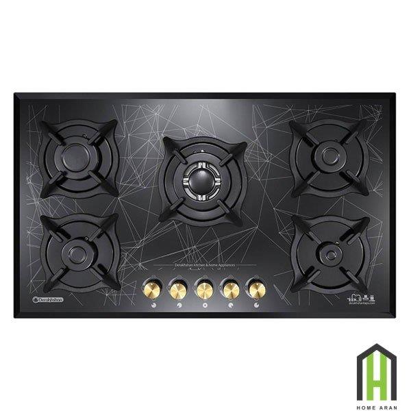 اجاق گاز صفحه ای درخشان مدل G625 Derakhshan Glass Gas Hob