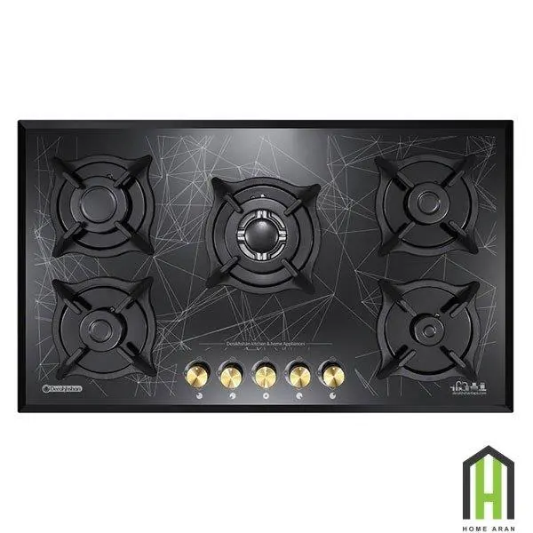 اجاق گاز صفحه ای درخشان مدل G625 Derakhshan Glass Gas Hob