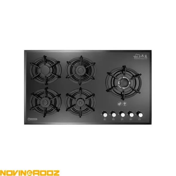 اجاق گاز ۵ شعله شیشه ای درخشان مدل G 647 - 2
