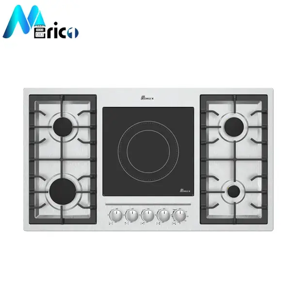 گاز رومیزی بیمکث کد 0026 پنج شعله استیل - 2