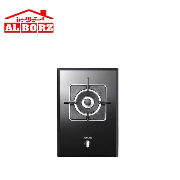 اجاق گاز صفحه ای شیشه 1 شعله استیل البرز مدل G1351 - 2