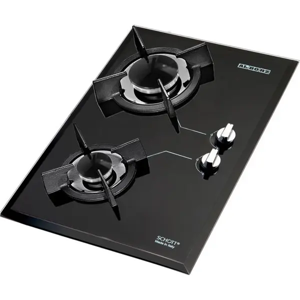 اجاق گاز رومیزی 2 شعله شیشه ای استیل البرز مدل G-2302 - 2