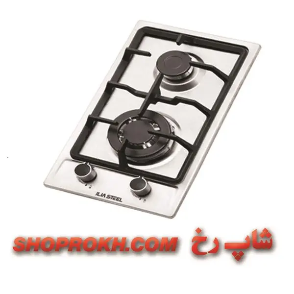 اجاق گاز توکار 2 شعله ایلیا استیل مدل S 201