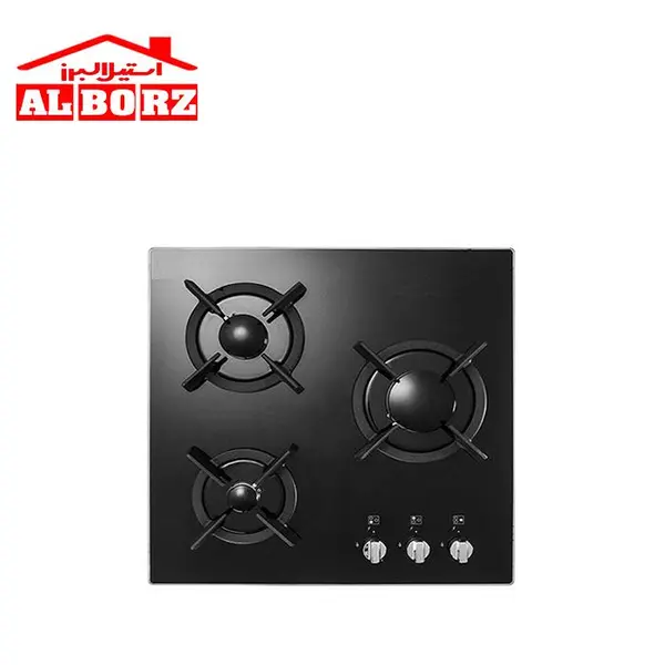 اجاق گاز صفحه ای 3 شعله استیل البرز G3551 - 2