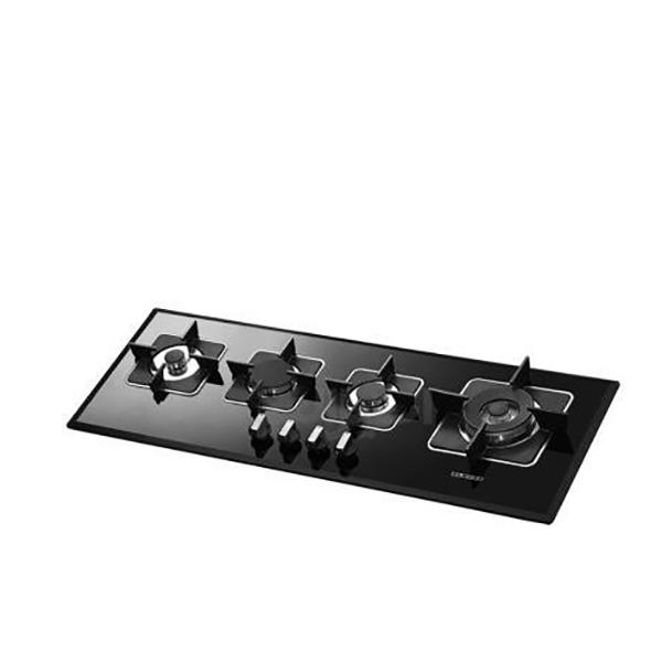 گاز صفحه ای شیشه 4 شعله خطی G4101 استیل البرز Steel Alborz Glass Hob