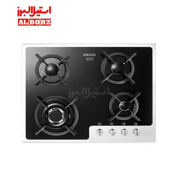 اجاق گاز رومیزی 4 شعله شیشه ای مدل G-4602 استیل البرز - 4