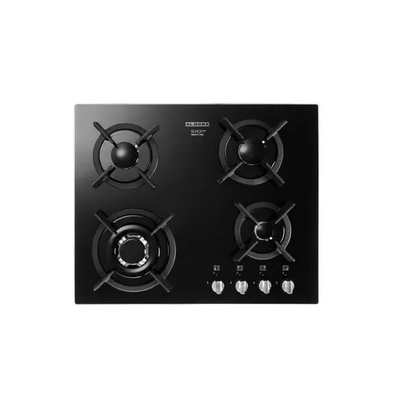 اجاق گاز رومیزی 4 شعله شیشه ای مدل G-4602 استیل البرز - 6