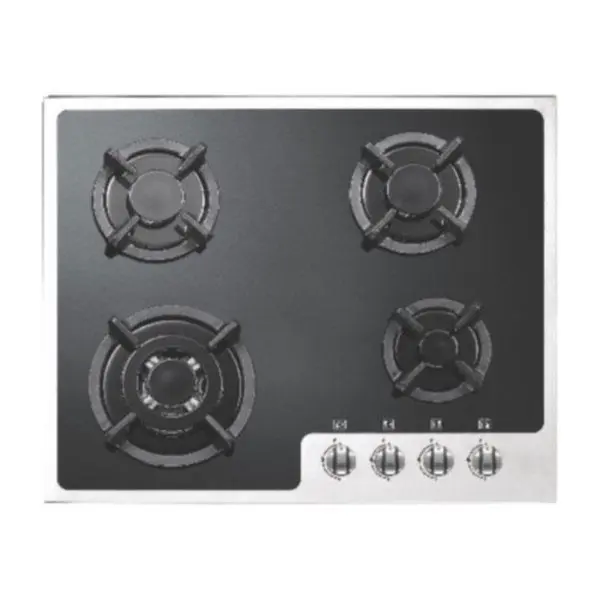 اجاق گاز صفحه ای شیشه 4 شعله استیل البرز مدل G4652S - 5