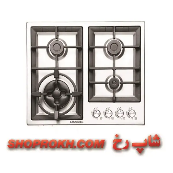 اجاق گاز توکار 4 شعله ایلیا استیل مدل IS 4602