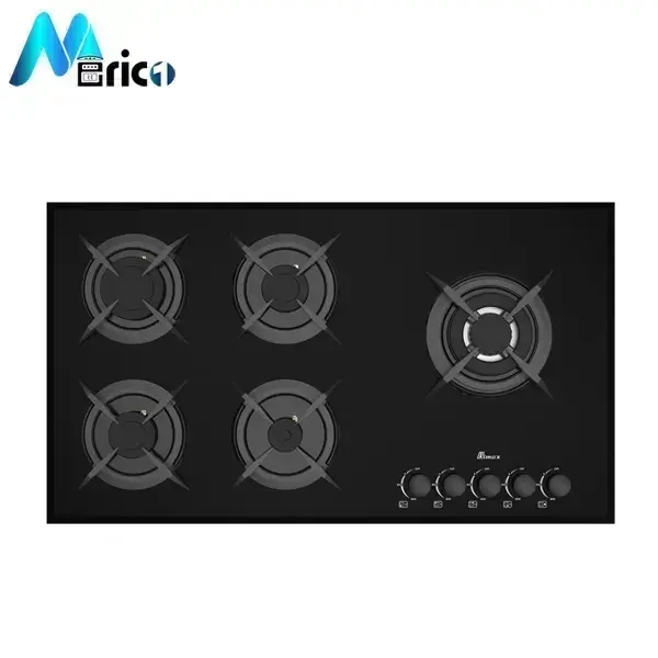 گاز رومیزی بیمکث کد 5081 پنج شعله شیشه - 2