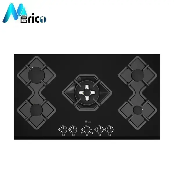 گاز رومیزی بیمکث کد 5090 پنج شعله شیشه - 2