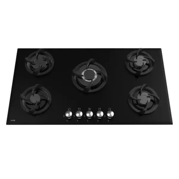 اجاق گاز صفحه ای 5 شعله توکار آلتون مدل G506 شیشه - 4