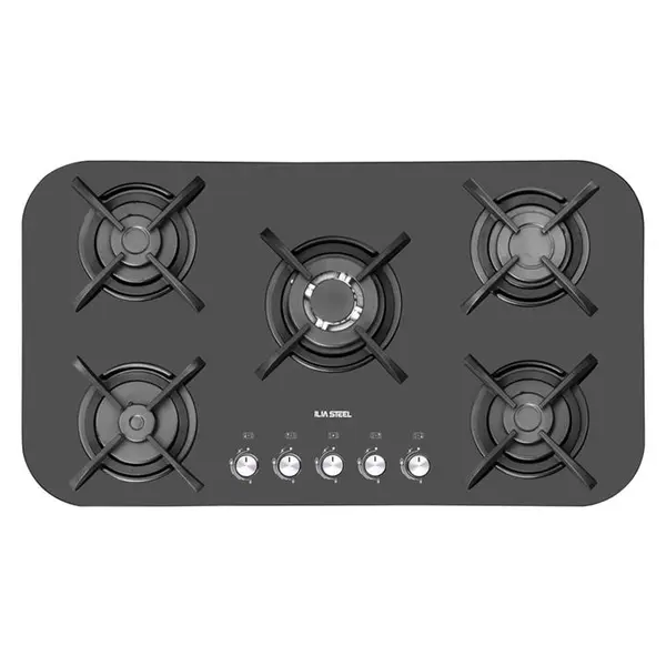 اجاق گاز توکار 5 شعله ایلیا استیل مدل G 523 - 2