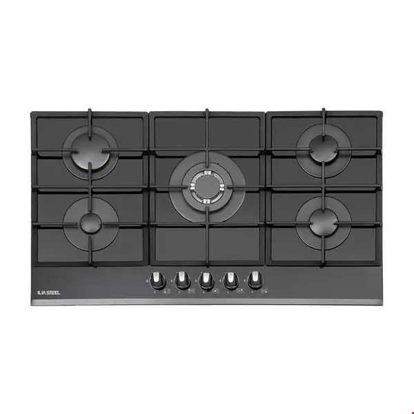اجاق گاز 5 شعله شیشه ای ایلیا استیل مدل G 527 - 4