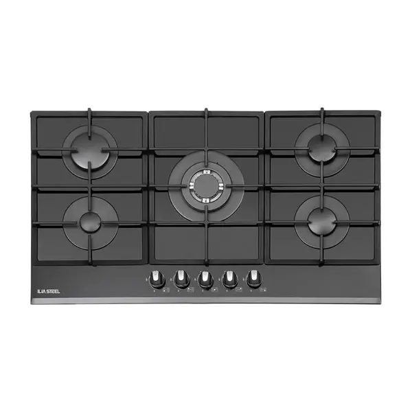 اجاق گاز 5 شعله شیشه ای ایلیا استیل مدل G 527 - 2