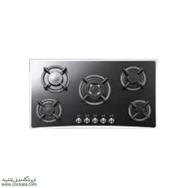 اجاق گاز صفحه ای 5 شعله شیشه استیل البرز مدل G5753