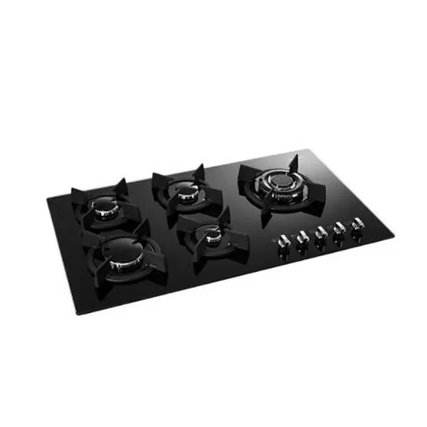 اجاق گاز صفحه شیشه ای 5 شعله استیل البرز کد G5907 - 5