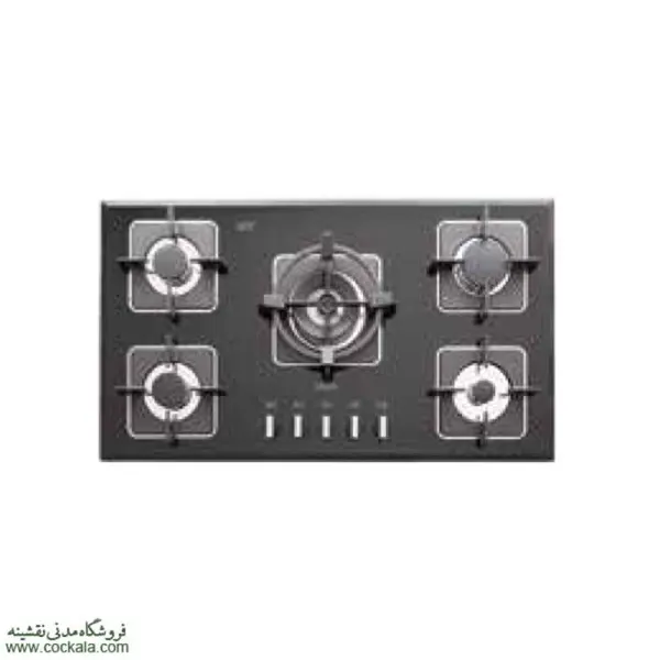 اجاق گاز صفحه ای 5 شعله شیشه استیل البرز مدل G5960 - 5