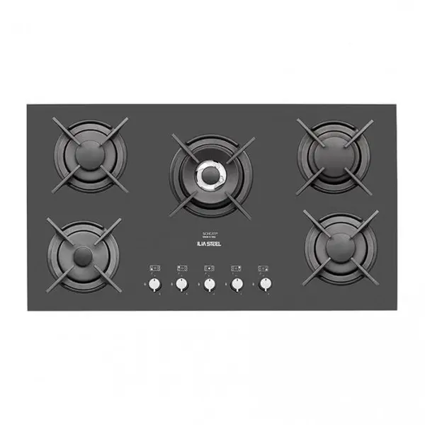 اجاق گاز 5 شعله ایتالیایی ایلیا استیل مدل IG 5910 - 4