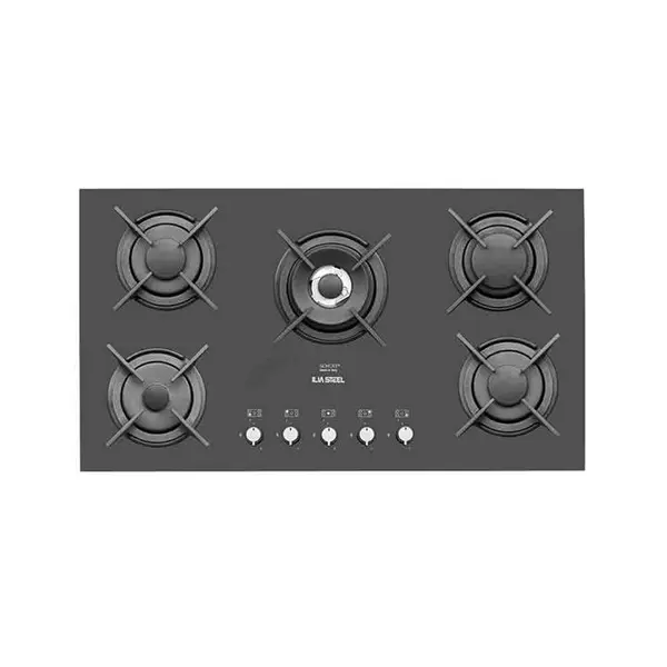 اجاق گاز 5 شعله ایتالیایی ایلیا استیل مدل IG 5910 - 3