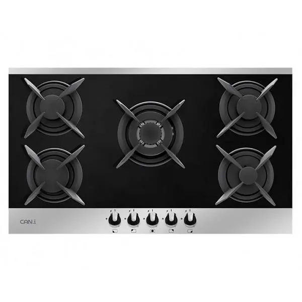 اجاق گاز 5 شعله شیشه ای کن مدل IG8518M - 6