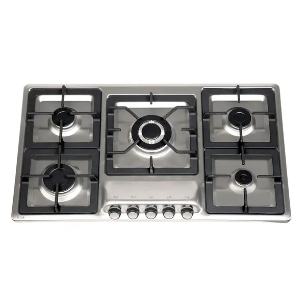 اجاق گاز صفحه ای 5 شعله توکار آلتون مدل S51386×50 سانتیمتر استیل