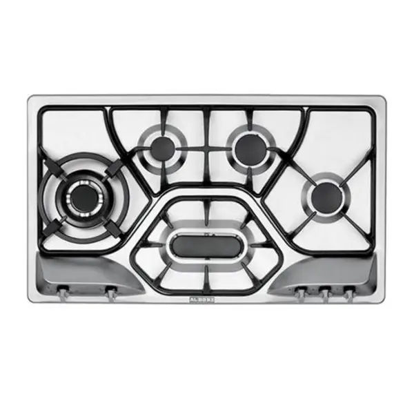 اجاق گاز رومیزی 5 شعله استیل البرز مدل S-5908 صفحه ای پنج اس