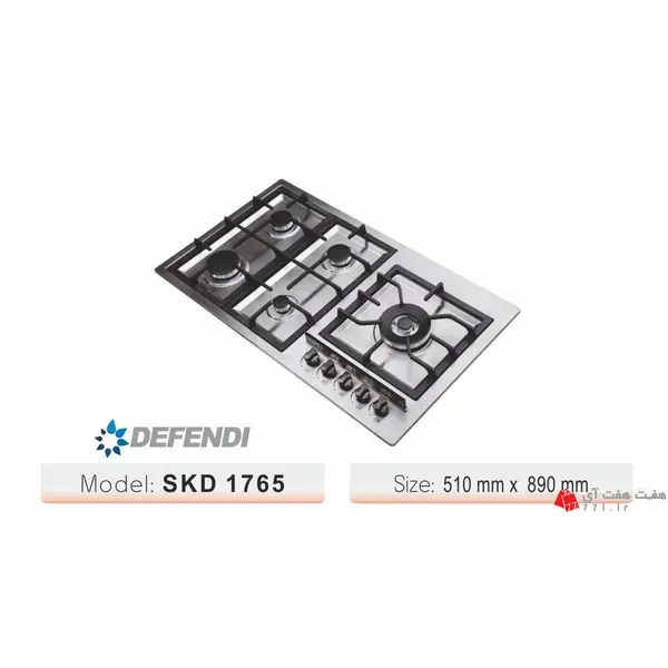 اجاق گاز 5 شعله استیل الکس مدل SVD1765