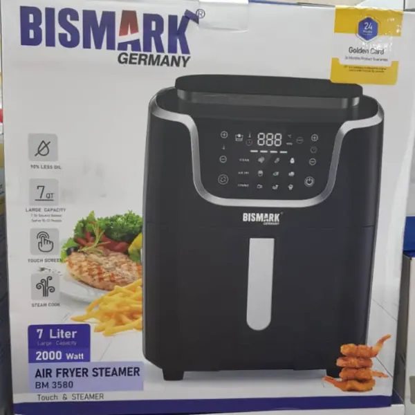 سرخ کن 7 لیتری با بخارپز بیسمارک مدل BM3580