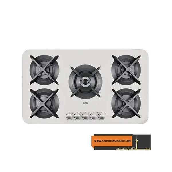 اجاق گاز صفحه ای کن مدل اپل APPLE Can Apple-W Glass Gas Hob