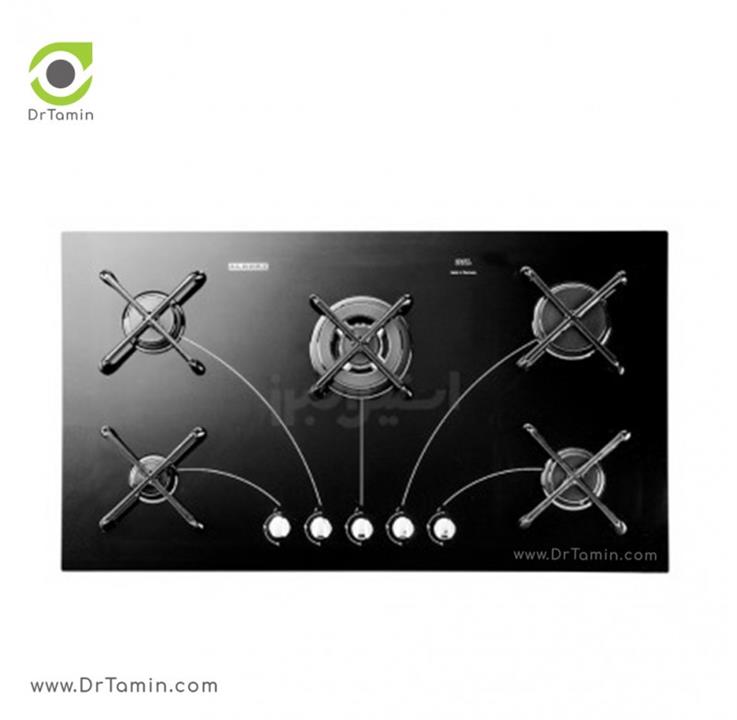 اجاق توکار استیل البرز C-5902 گاز صفحه ای سرامیکی سی