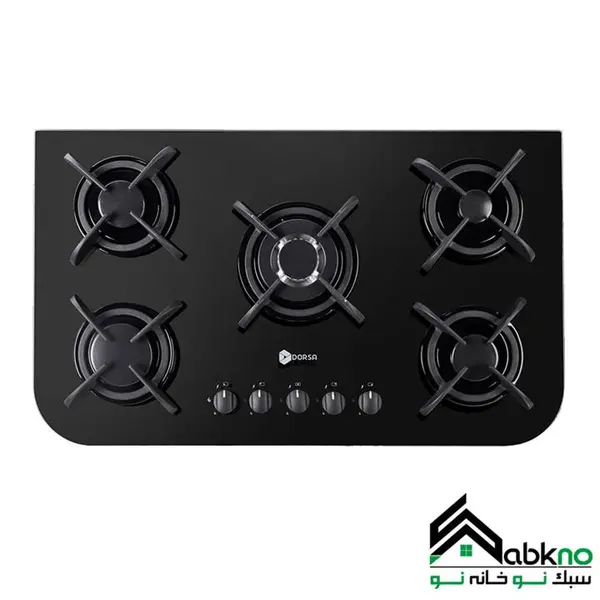 گاز صفحه ای شیشه مدل سانا کد DG2104-5R درسا - 2