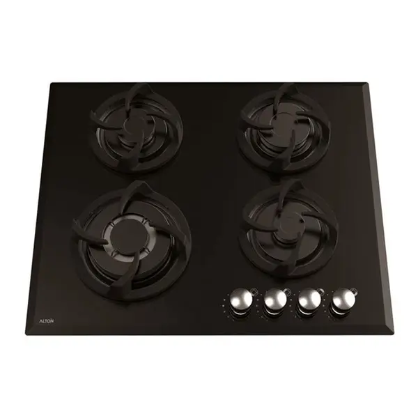 اجاق گاز صفحه ای آلتون مدل G401 شیشه 4 شعله Alton Glass Gas Hob With Burners