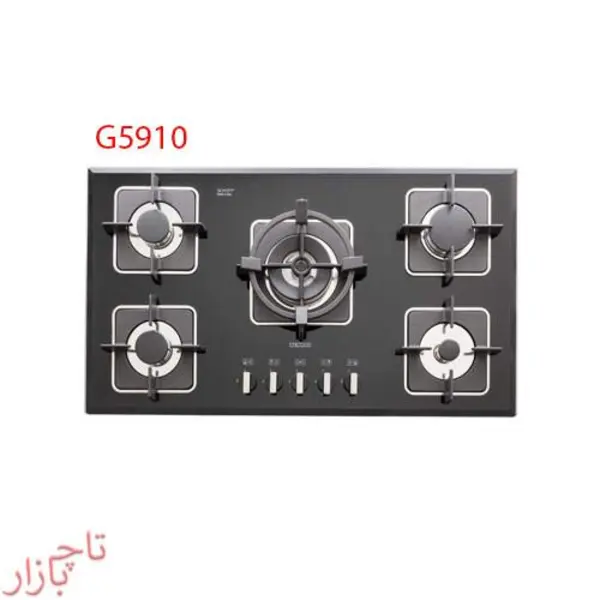 گازپنج شعله شیشه ای استیل البرز مدل G5910- - 2
