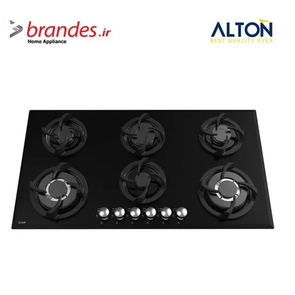 اجاق گاز صفحه ای آلتون مدل G601 شیشه 6 شعله Alton Glass Gas Hob With Burners - 3