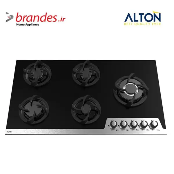 اجاق گاز صفحه ای آلتون مدل GS508 شیشه 5 شعله Alton Glass Gas Hob With Burners - 2