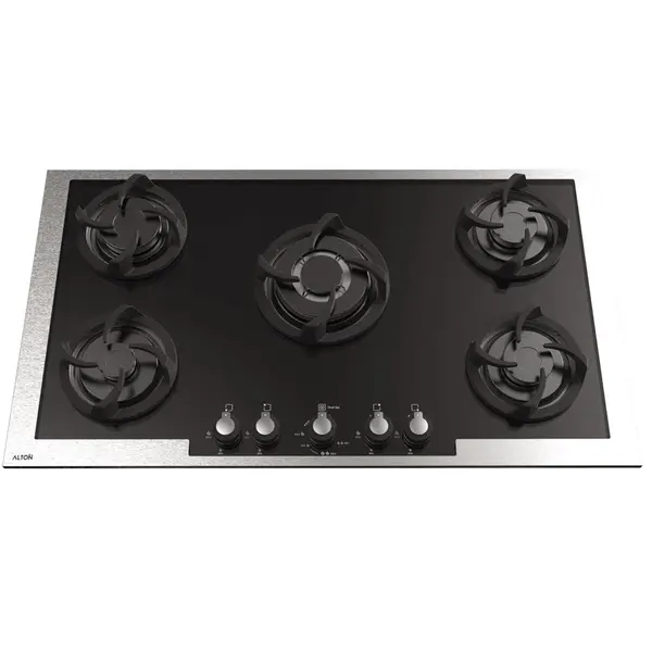اجاق گاز صفحه ای آلتون مدل GS510 شیشه 5 شعله Alton Glass Gas Hob With Burners - 4