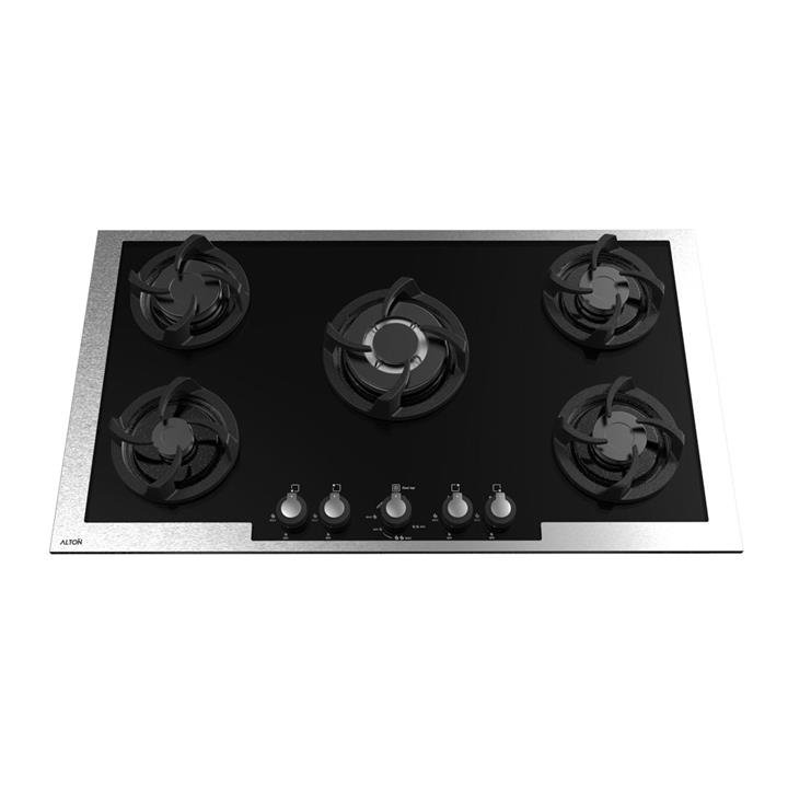 اجاق گاز صفحه ای آلتون مدل GS510 شیشه 5 شعله Alton Glass Gas Hob With Burners