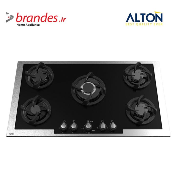 اجاق گاز صفحه ای آلتون مدل GS510 شیشه 5 شعله Alton Glass Gas Hob With Burners