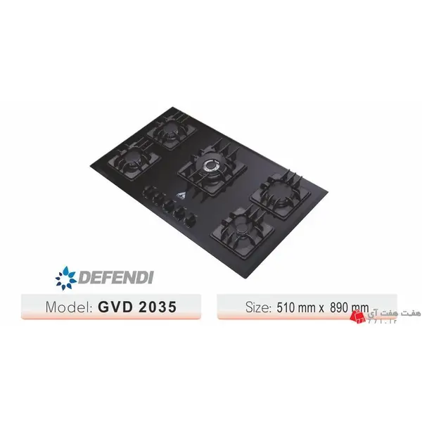 اجاق گاز صفحه ای الکس مدل GVD2035