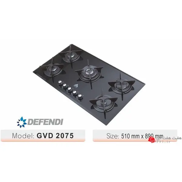 اجاق گاز صفحه ای الکس مدل GVD2075