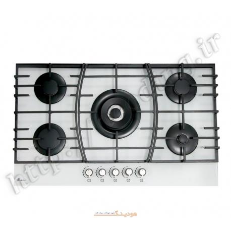 اجاق گاز شیشه ای بیمکث مدل MG0061 رنگ سفید Bimax Glass Gas Hob