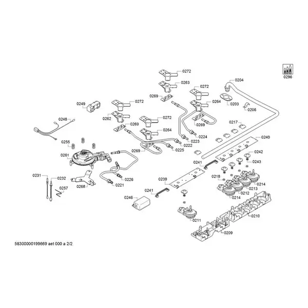اجاق گاز صفحه ای توکار بوش مدل PRS9A6D70 سرامیکی 5 شعله - 5